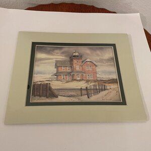 Harbour Lights Mark Sherman Print of the “Sea Girt” Lighthouse, NJ
